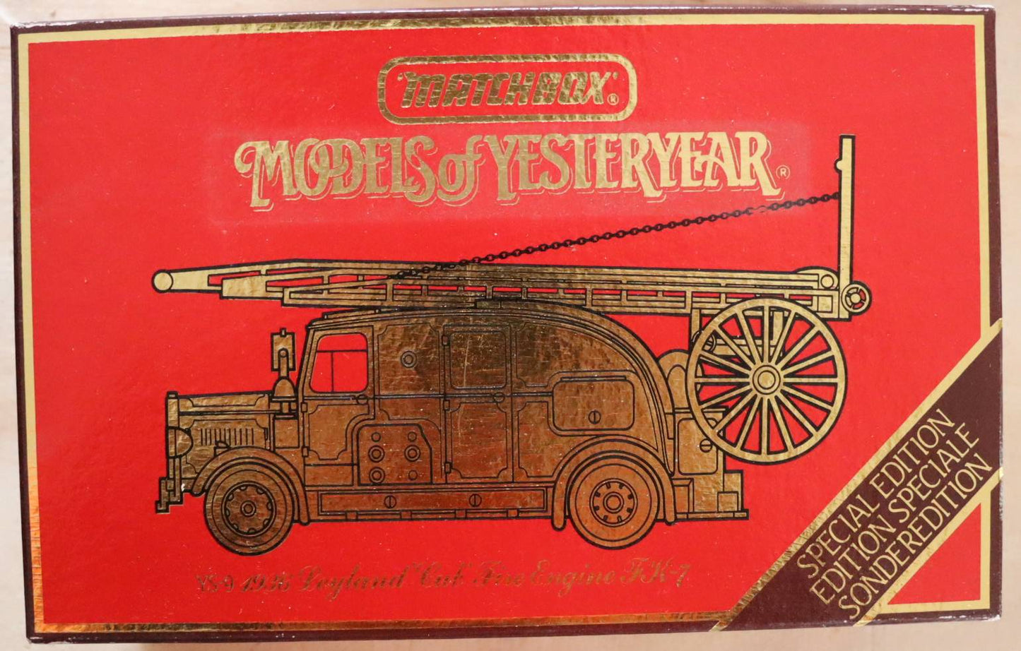 Matchbox Models of Yesteryear - 1936 Leyland Cub Fire Engine FK-7