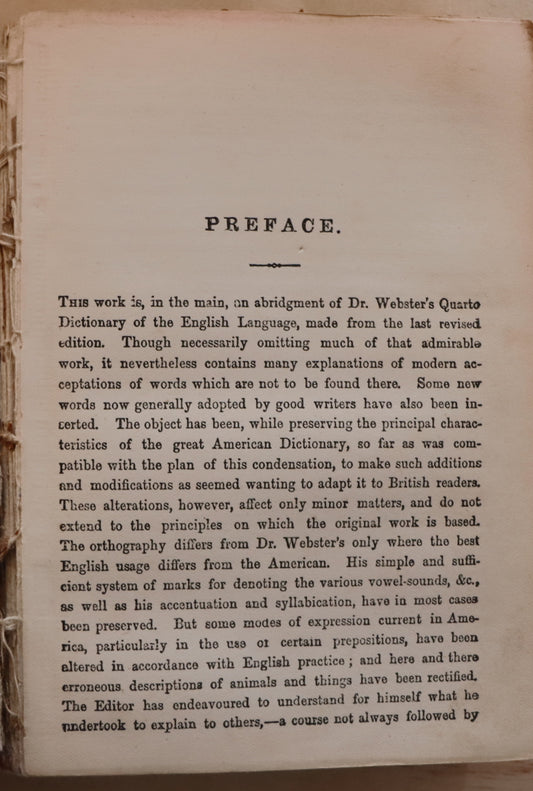 Improved Pronouncing Dictionary of the English Language by Noah Webster, edited by Charles Robson