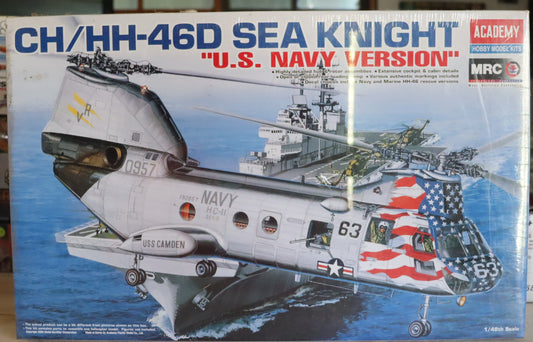 CH/HH-46D Sea Knight "U.S. Navy Version" – 1/48 Scale Model Kit by Academy