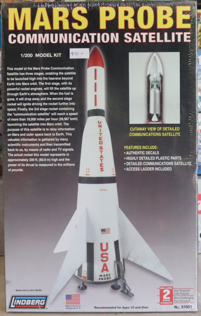 Mars Probe Communication Satellite – 1/200 Scale Model Kit by Lindberg