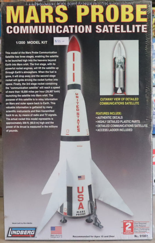 Mars Probe Communication Satellite – 1/200 Scale Model Kit by Lindberg