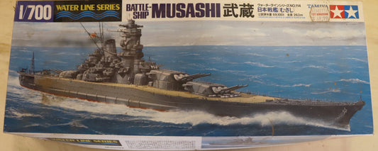 Tamiya 1/700 Battleship Musashi Model Kit – Water Line Series