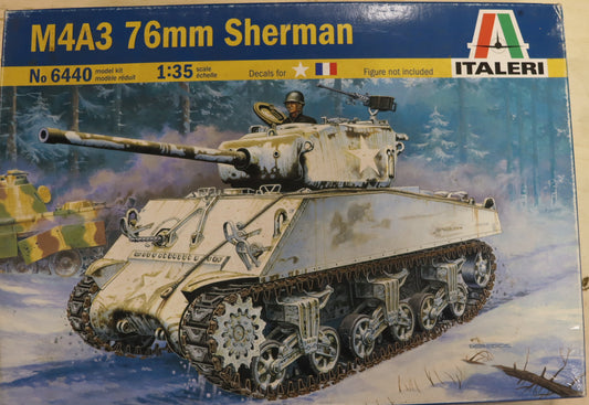 Italeri M4A3 76mm Sherman Model Kit – 1/35 Scale
