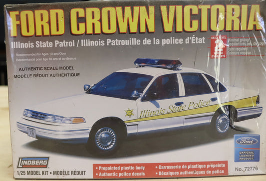 Lindberg Ford Crown Victoria Illinois State Patrol Model Kit – 1/25 Scale