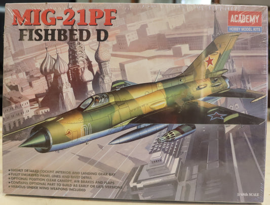 Academy MiG-21PF Fishbed D Model Kit – 1/48 Scale