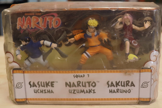 Naruto Squad 7 Figures - Sasuke, Naruto & Sakura Set