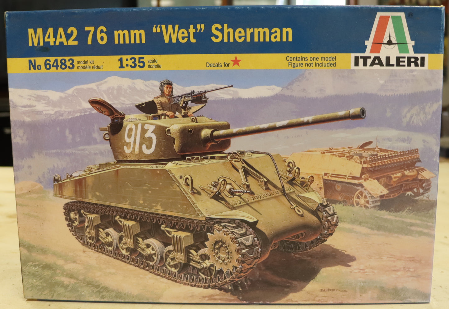 Italeri M4A2 76 mm “Wet” Sherman Model Kit – 1/35 Scale