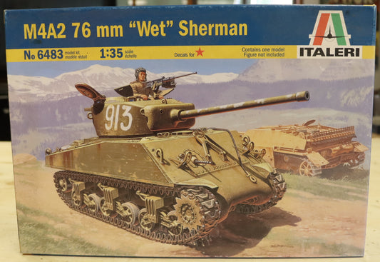 Italeri M4A2 76 mm “Wet” Sherman Model Kit – 1/35 Scale
