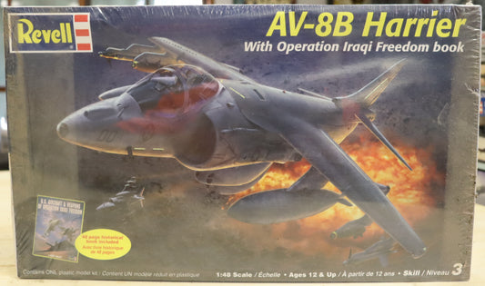 AV-8B Harrier 1:48 Model Kit with Operation Iraqi Freedom Book