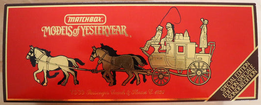 Matchbox Models of Yesteryear - 1830 Passenger Coach & Horses YS-39