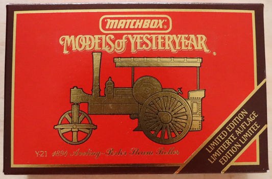 Models of Yesteryear Y-21 1894 Aveling-Porter Steam Roller (Limited Edition)