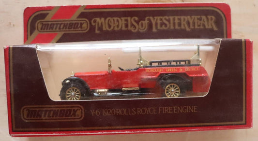 Models of Yesteryear Y-6 1920 Rolls Royce Fire Engine