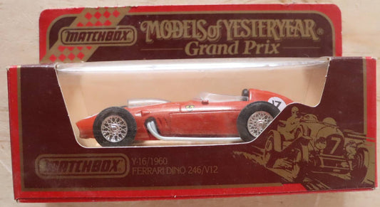 Models of Yesteryear Y-16 1960 Ferrari Dino 246/V12 – Grand Prix Edition