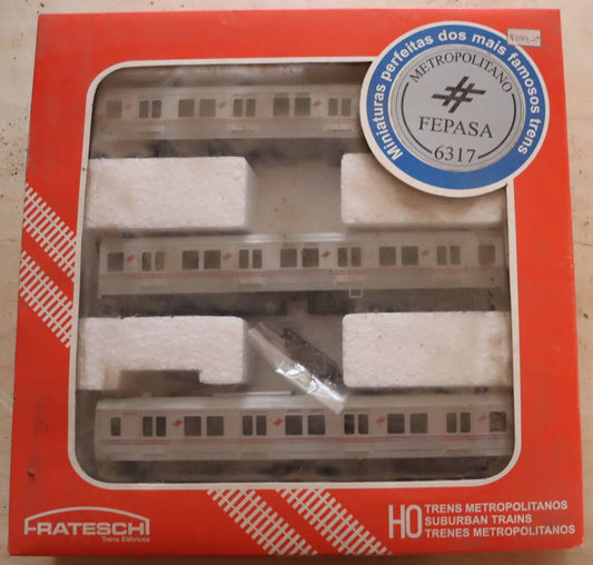 Frateschi HO Scale FEPASA 6317 Metropolitan Train Set