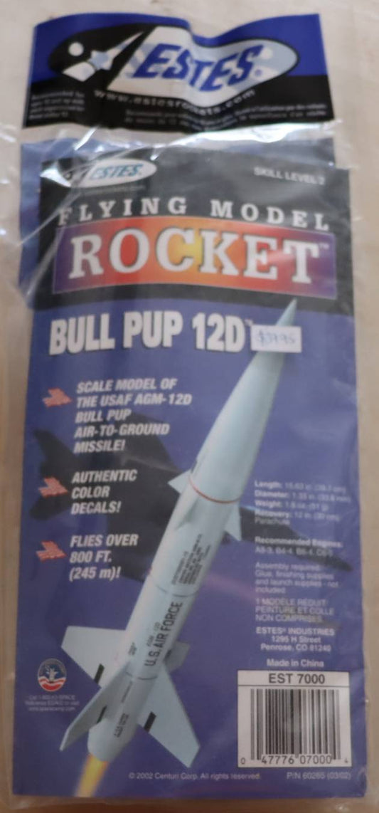 Estes Bull Pup 12D Flying Model Rocket (Skill Level 2)