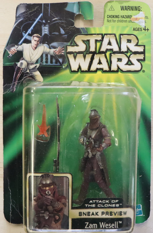 Star Wars Attack of the Clones – Zam Wesell Sneak Preview Figure