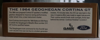Classic Carlectables 1:43 Ford Cortina GT #21C – Ian Geoghegan – 1964 Bathurst 500 – Diecast Model Car – Limited Edition