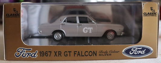 Classic Carlectables 1:43 Ford XR GT Falcon – Silver Promotional Edition – Diecast Model Car – Limited Edition