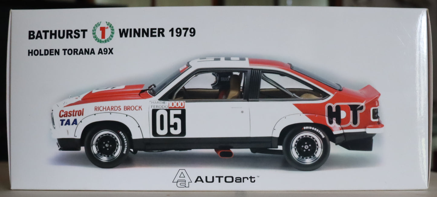 AUTOart 1:18 Holden Torana A9X – 1979 Bathurst Winner #05 Peter Brock / Jim Richards – Diecast Model Car (Biante)