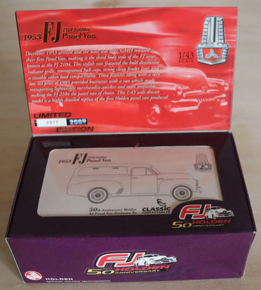 Classic Carlectables 1:43 Holden FJ 2104 Panel Van – 1953 – Diecast Model Car – Limited Edition